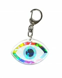 Bianca Designs Queer Evil Eye Pride Holographic Keychain