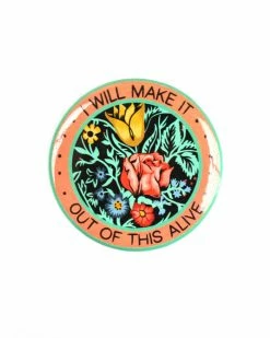 Stay Home Club Accessories I Will Make It Out Of This Alive Large Refrigerator Magnet