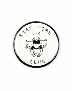 Stay Home Club Large Refrigerator Magnet Greeting Cards + Office Supplies