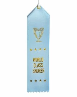 Boldfaced Goods World Class Snorer Award Ribbon