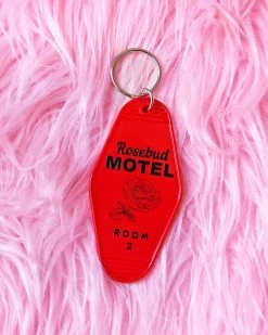 A Shop Of Things Keychains + Key Blanks Rosebud Motel Keychain