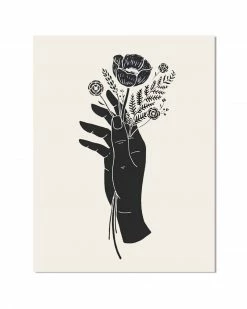 The Wild Wander Indie Art Prints Botanical Hand Screenprint Art Print (11" X 14")