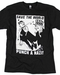 Pretty Bad Co. Clothing Save The World, Punch A Nazi! Unisex Tee