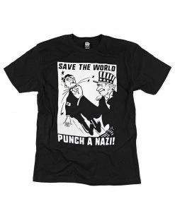 Pretty Bad Co. Clothing Save The World, Punch A Nazi! Unisex Tee