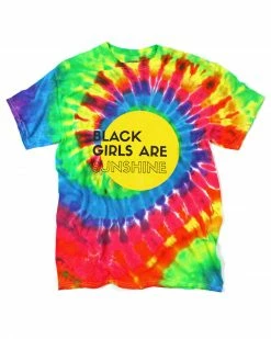 Sun Queen BIPOC + Black Lives Matter Black Girls Are Sunshine Unisex Tie-Dye Tee