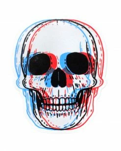 Quiet Tide Goods Accessories 3D Skull Sticker
