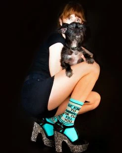 Gumball Poodle Be Kind To Animals Or I'll Kill You Socks