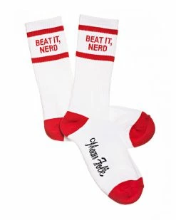 Mean Folk Beat It, Nerd! Socks