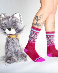 Gumball Poodle My Cat Says You're Dumb Socks