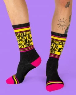 Gumball Poodle Everything Hurts And I'm Dying Socks