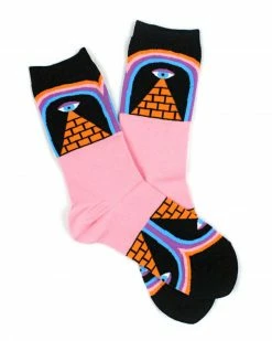 Yellow Owl Workshop Clothing Magic Eye Pyramid Socks