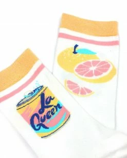 Yellow Owl Workshop La Queen Grapefruit Socks Clothing