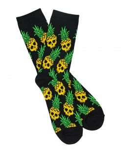 Mean Folk Pineapple Skull Socks