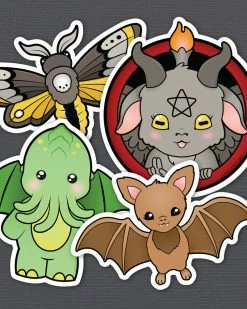 LuxCups Creative Spooky Sticker Pack (Set Of 4)