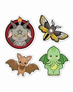 LuxCups Creative Spooky Sticker Pack (Set Of 4)