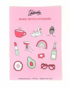 Unblushing Basic Bitch Sticker Sheet Accessories
