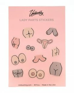 Unblushing Lady Parts Sticker Sheet Stickers + Decals