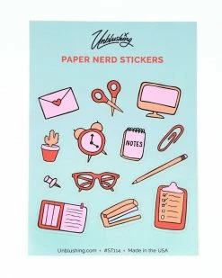 Unblushing Paper Nerd Sticker Sheet