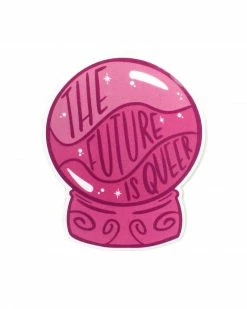 The Third Arrow The Future Is Queer Crystal Ball Transparent Sticker