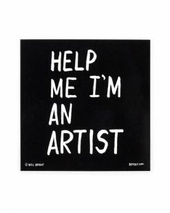 Will Bryant Help Me I'm An Artist Sticker