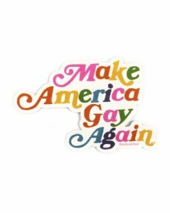 Ash + Chess Accessories Make America Gay Again Sticker