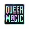 The Third Arrow Queer Magic Holographic Sticker - Black Stickers + Decals