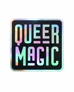 The Third Arrow Queer Magic Holographic Sticker - Black Stickers + Decals