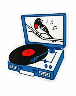 Quiet Tide Goods Stickers + Decals Songbird Record Player Sticker
