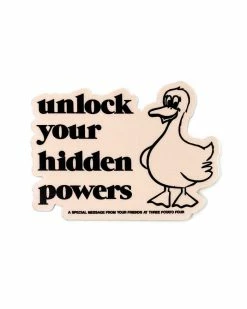 Three Potato Four Unlock Your Hidden Powers Duck Sticker