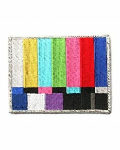 Strike Gently Co. TV Color Bars Patch Embroidered Patches