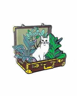 Strike Gently Co. Cat Suitcase Pin