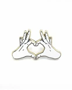 Strike Gently Co. Heart Hands Pin