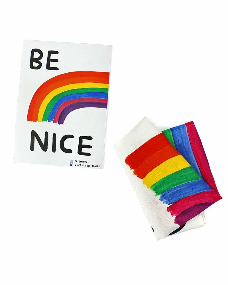Third Drawer Down Be Nice Rainbow Tapestry Tea Towel 2 Third Drawer Down Be Nice Rainbow Tapestry Tea Towel