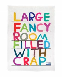 Third Drawer Down Large Fancy Room Filled With Crap Tapestry Tea Towel Home