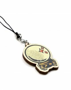 Queerly Departed Accessories Crystal Ball Wooden Tassel Charm