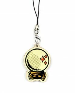 Queerly Departed Accessories Crystal Ball Wooden Tassel Charm