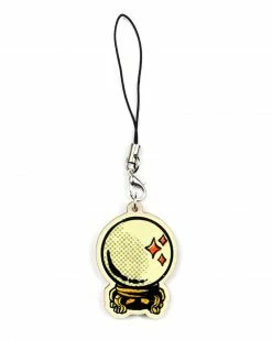 Queerly Departed Accessories Crystal Ball Wooden Tassel Charm