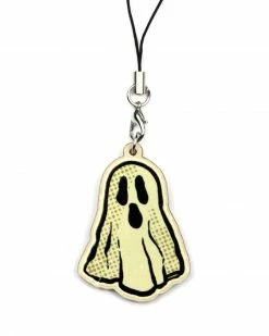 Queerly Departed Ghost Wooden Tassel Charm Accessories