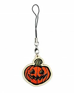 Queerly Departed Accessories Jack-O-Lantern Pumpkin Wooden Tassel Charm