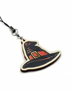 Queerly Departed Witch Hat Wooden Tassel Charm Accessories
