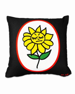 No Fun Press Angry Flower & Butterfly Pillow Accessories