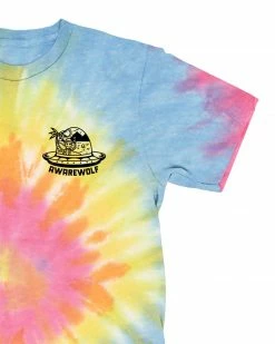 Awarewolf Apparel Take Me To Paradise UFO Unisex Tie-Dye Tee Clothing