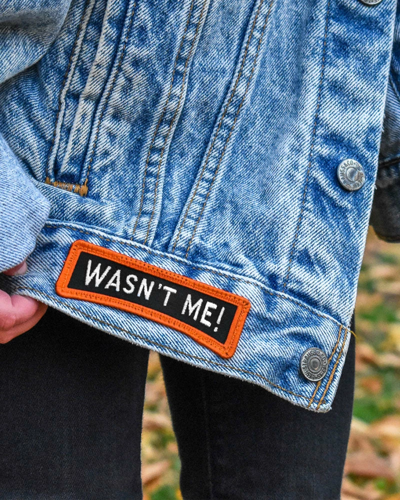 Oxford Pennant Wasn't Me! Patch Embroidered Patches 2 Oxford Pennant Wasn't Me! Patch Embroidered Patches