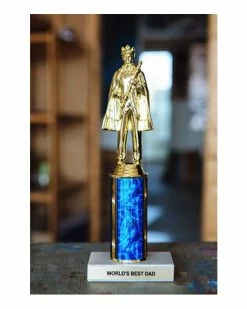 Frog And Toad Press Unique Gifts + Fun Finds World's Best Dad Trophy