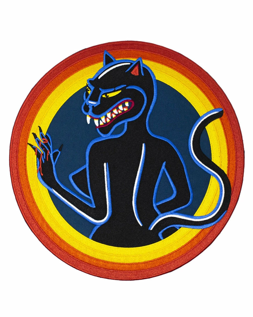 Mean Folk Chloé Kovska Black Cat Large Back Patch Pins + Patches 1 Mean Folk Chloé Kovska Black Cat Large Back Patch Pins + Patches