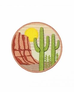 Lucky Horse Press Saguaro Desert Cactus Patch Embroidered Patches