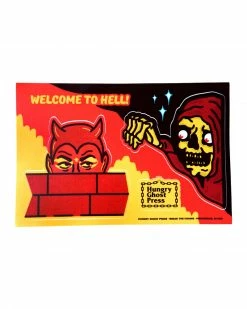 Hungry Ghost Press Welcome To Hell Sticker Sheet Stickers + Decals