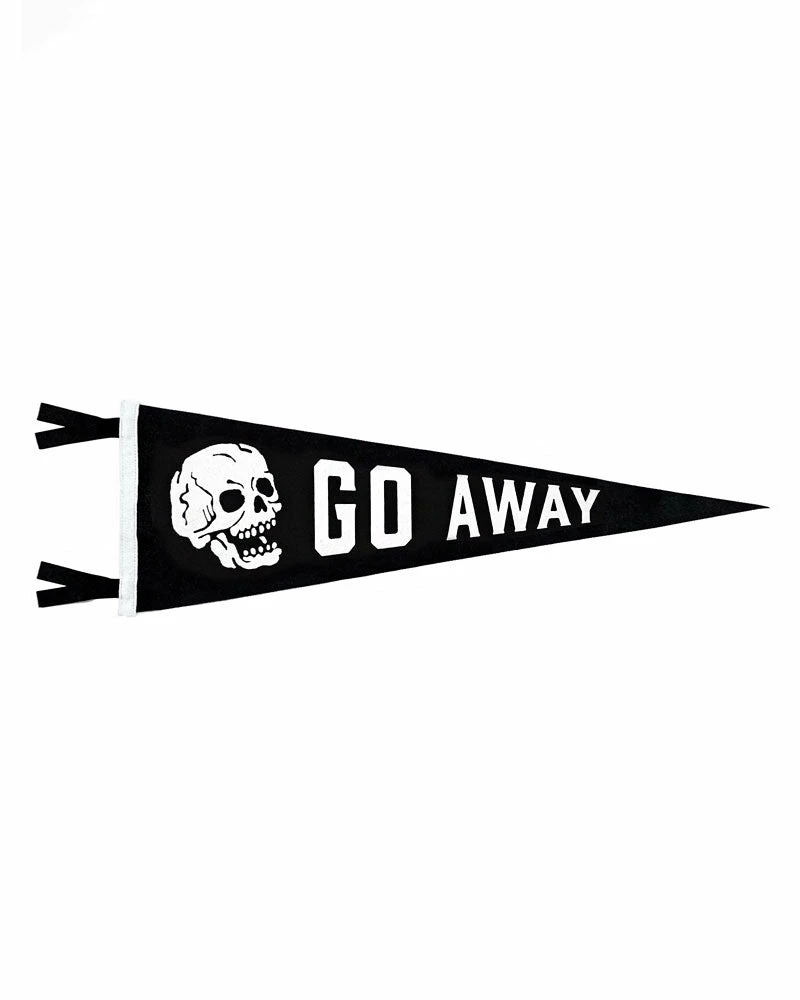 Oxford Pennant Go Away Skull Pennant Home 2 Oxford Pennant Go Away Skull Pennant Home