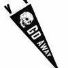 Oxford Pennant Go Away Skull Pennant Home