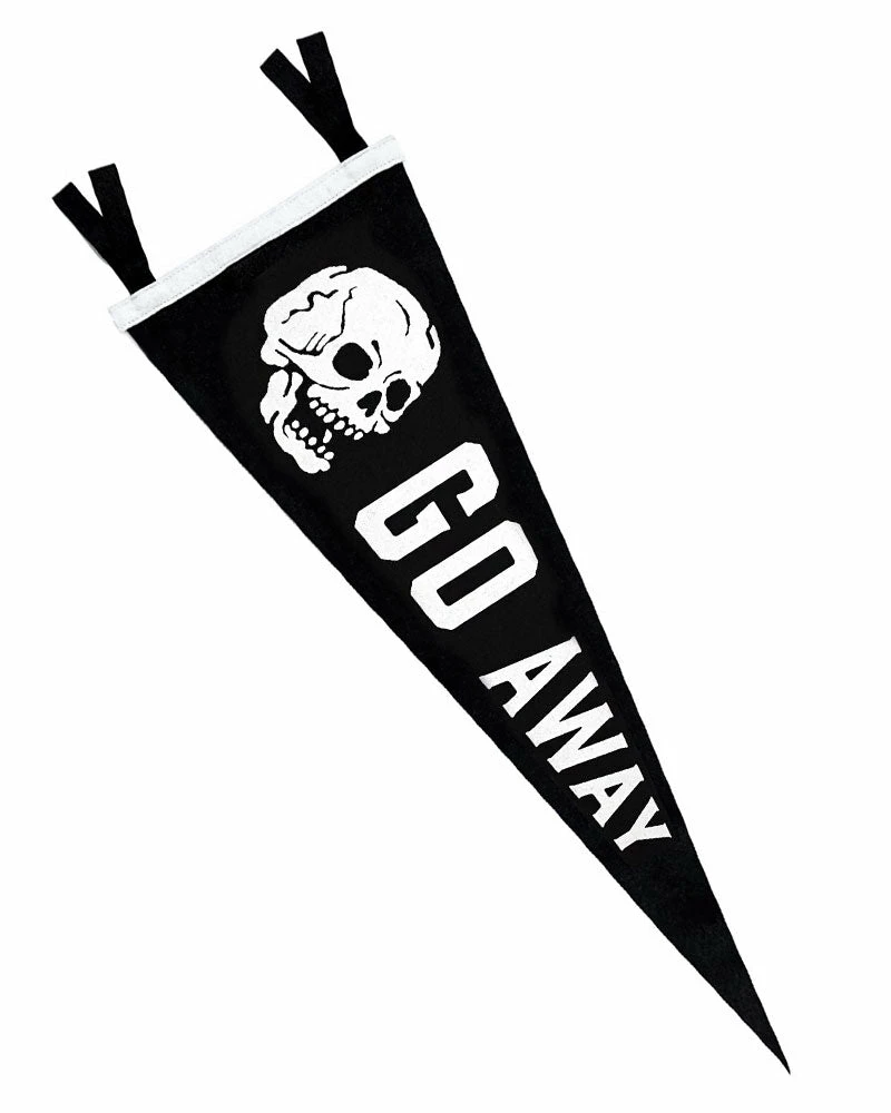 Oxford Pennant Go Away Skull Pennant Home 1 Oxford Pennant Go Away Skull Pennant Home